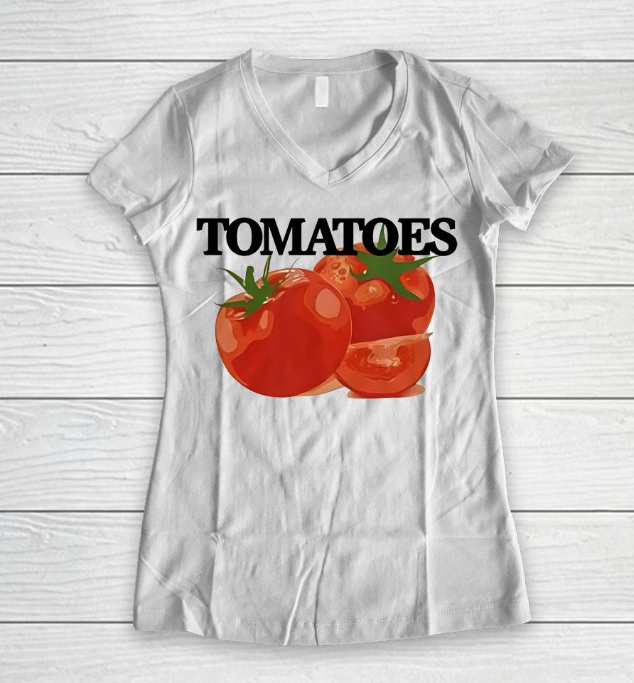 Tomato V1 Women V-Neck T-Shirt