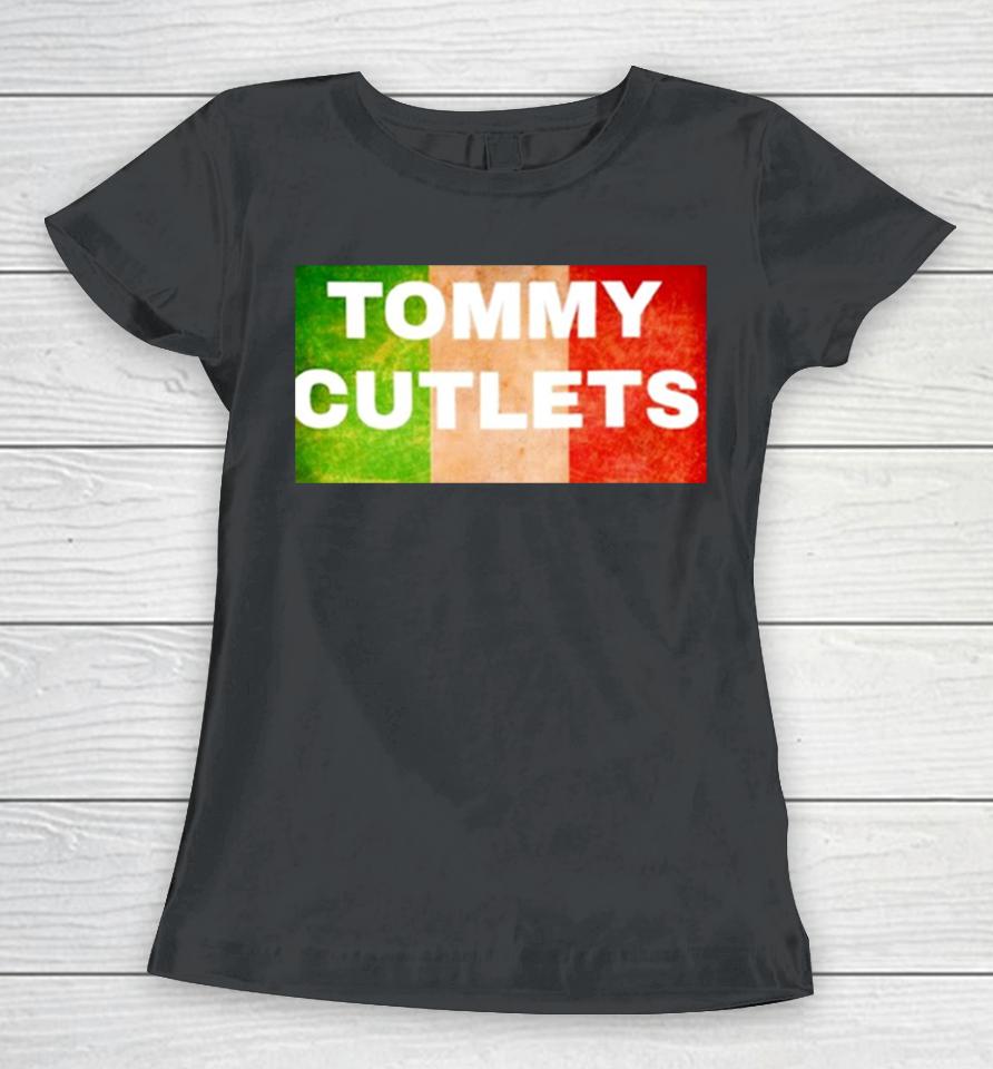 Tommy Cutlets Football Italia Flag Women T-Shirt