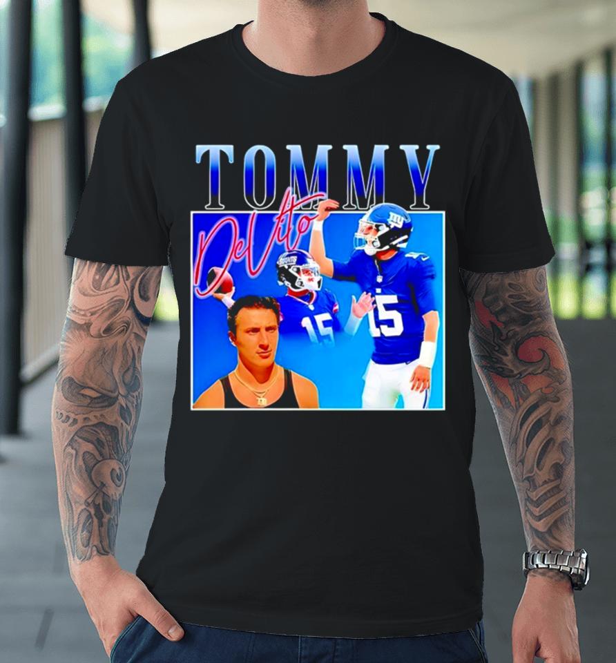 Tommy Cutlets New York Giants Football Pinched Fingers Hand Funny Premium T-Shirt