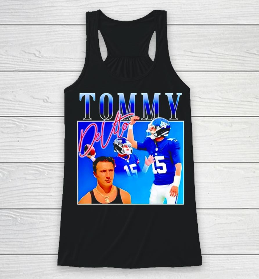 Tommy Cutlets New York Giants Football Pinched Fingers Hand Funny Racerback Tank