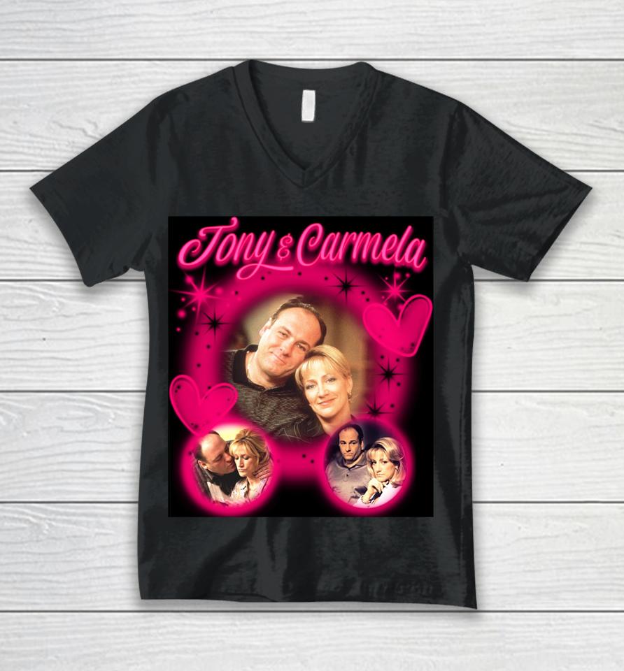 Tony And Carmela Forever Unisex V-Neck T-Shirt