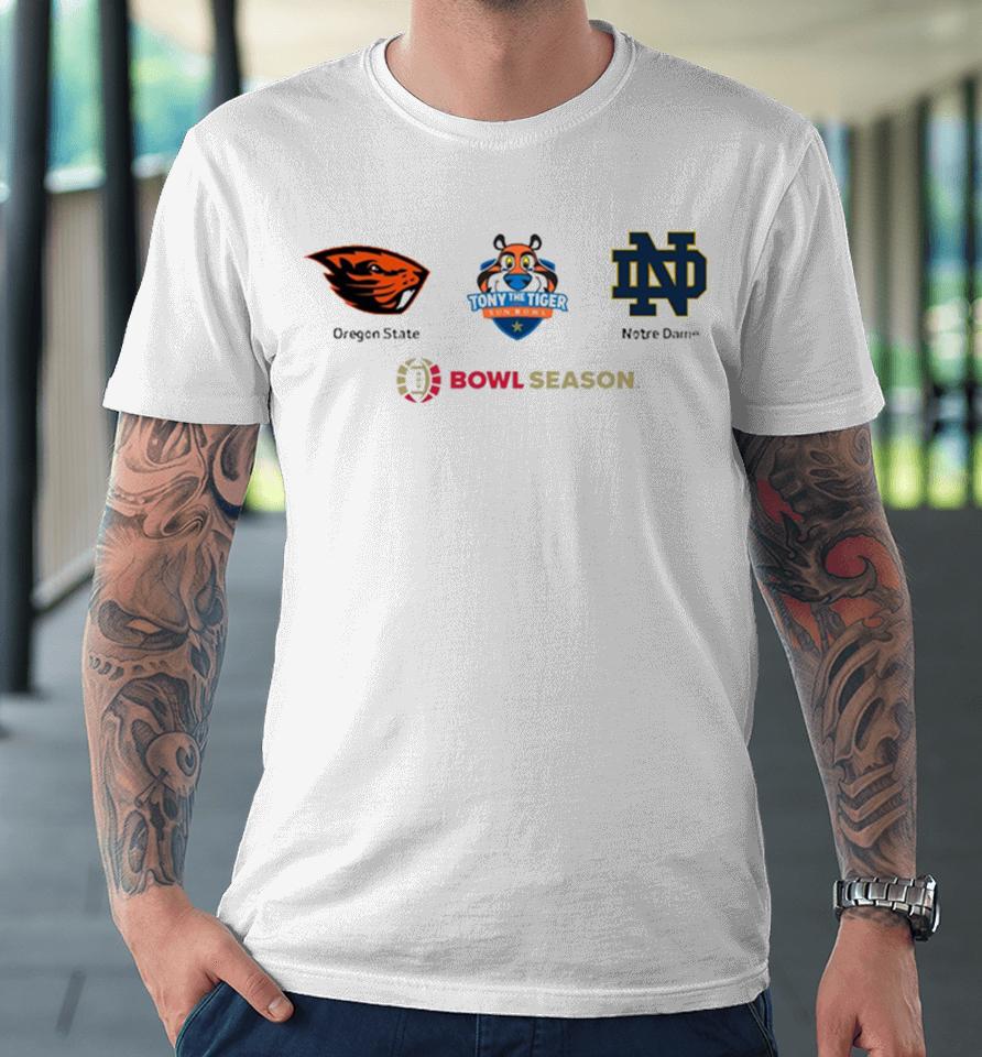 Tony The Tiger Sun Bowl Friday December 29 Oregon State Vs Notre Dame Bowl Season 2023 Premium T-Shirt