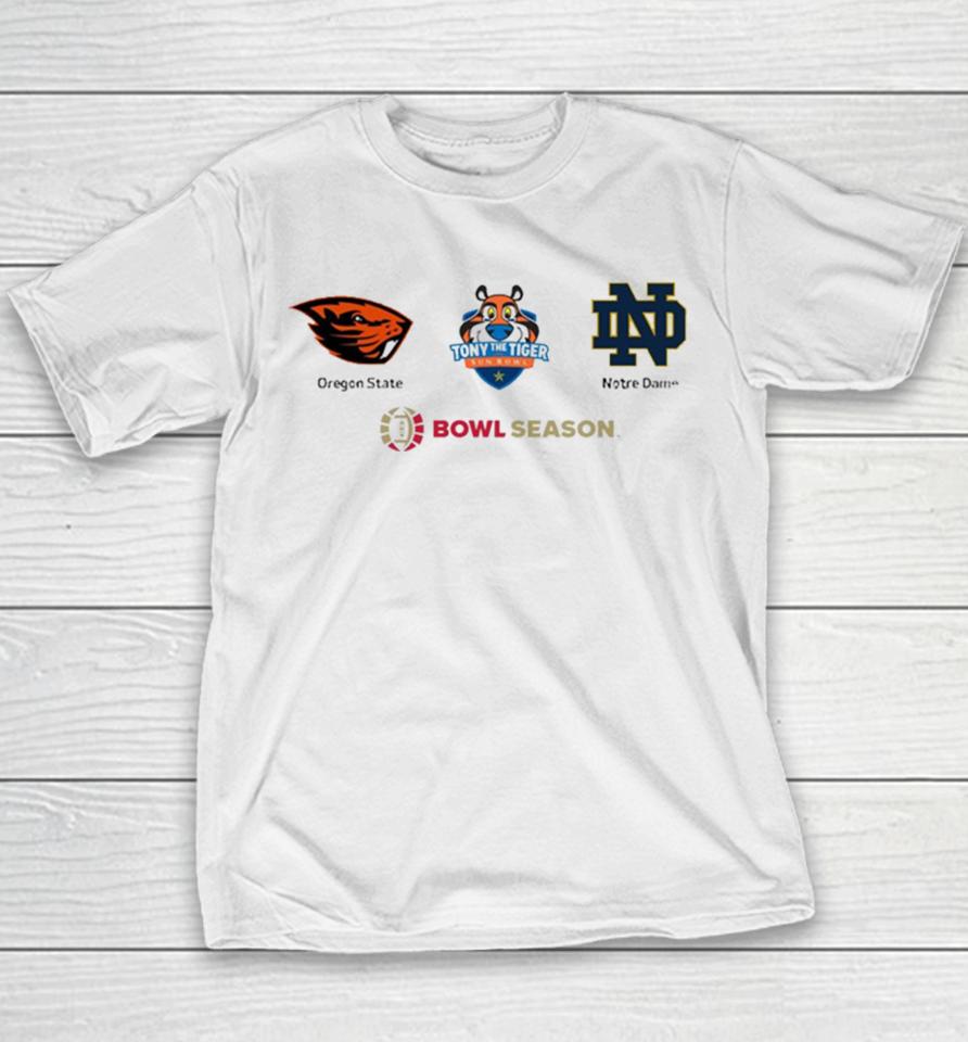 Tony The Tiger Sun Bowl Friday December 29 Oregon State Vs Notre Dame Bowl Season 2023 Youth T-Shirt