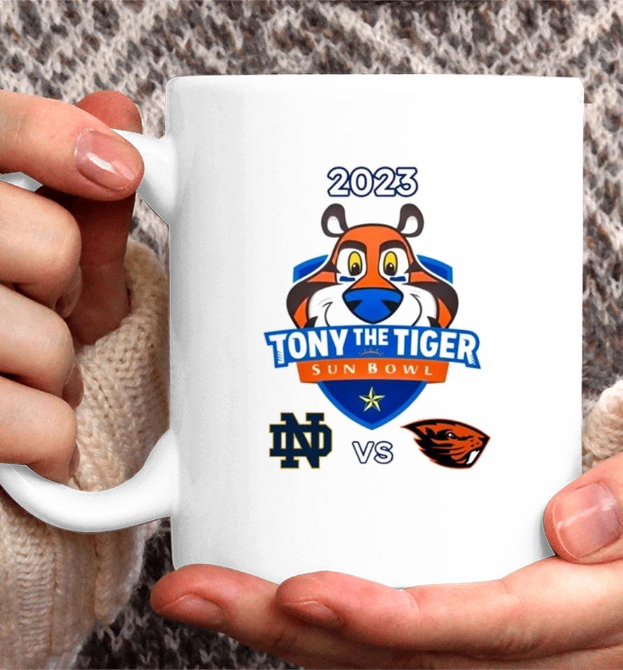 Tony The Tiger Sun Bowl Notre Dame Vs. Oregon State Sun Bowl Stadium El Paso Tx 2023 Coffee Mug