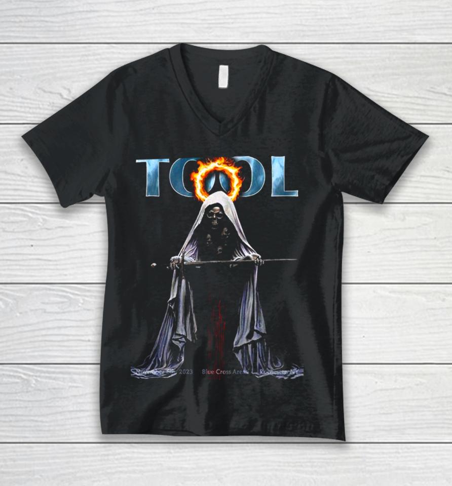 Tool Band Tonight We’re In Rochester Ny At The Blue Cross Arena With Steel Beans November 6Th 2023 Unisex V-Neck T-Shirt