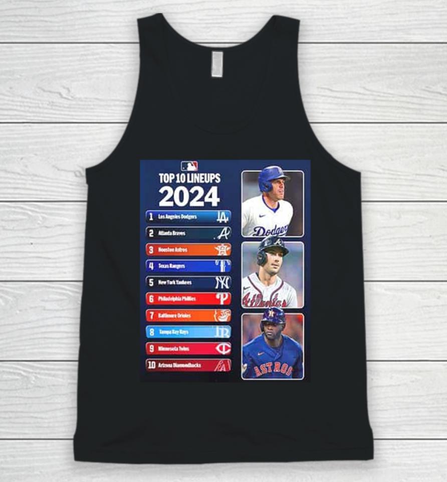 Top 10 Lineups Are Stacked 2024 Mlb Unisex Tank Top