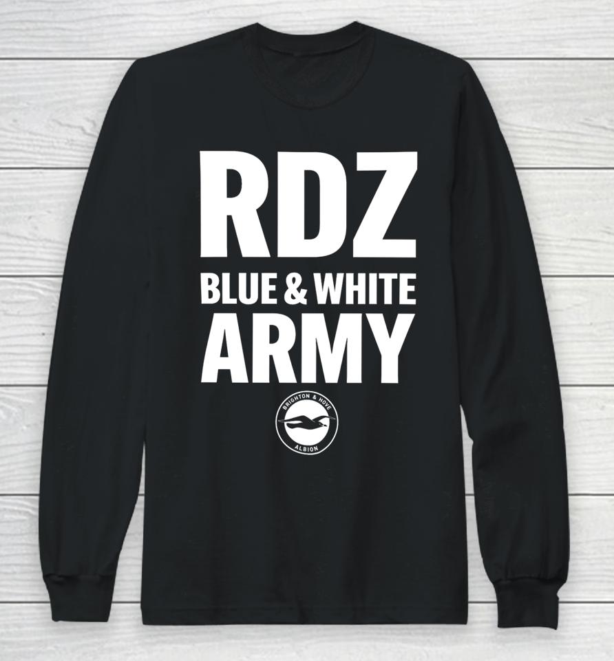 Top Rdz Blue White Army Long Sleeve T-Shirt
