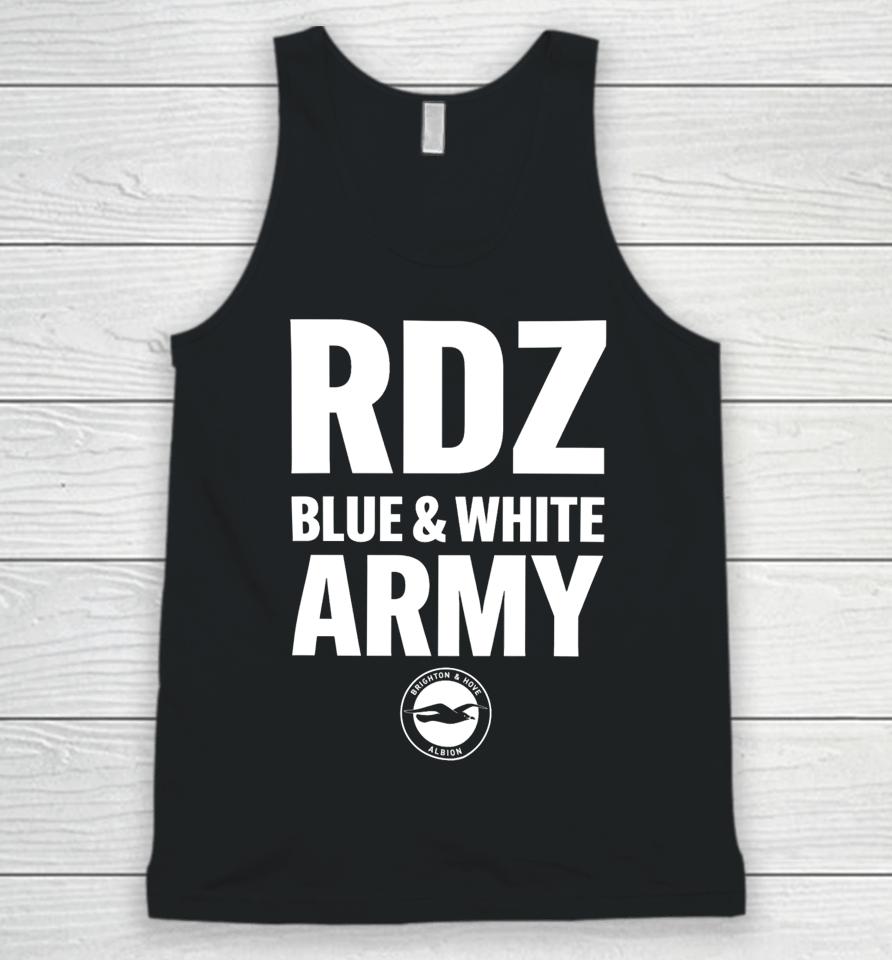 Top Rdz Blue White Army Unisex Tank Top