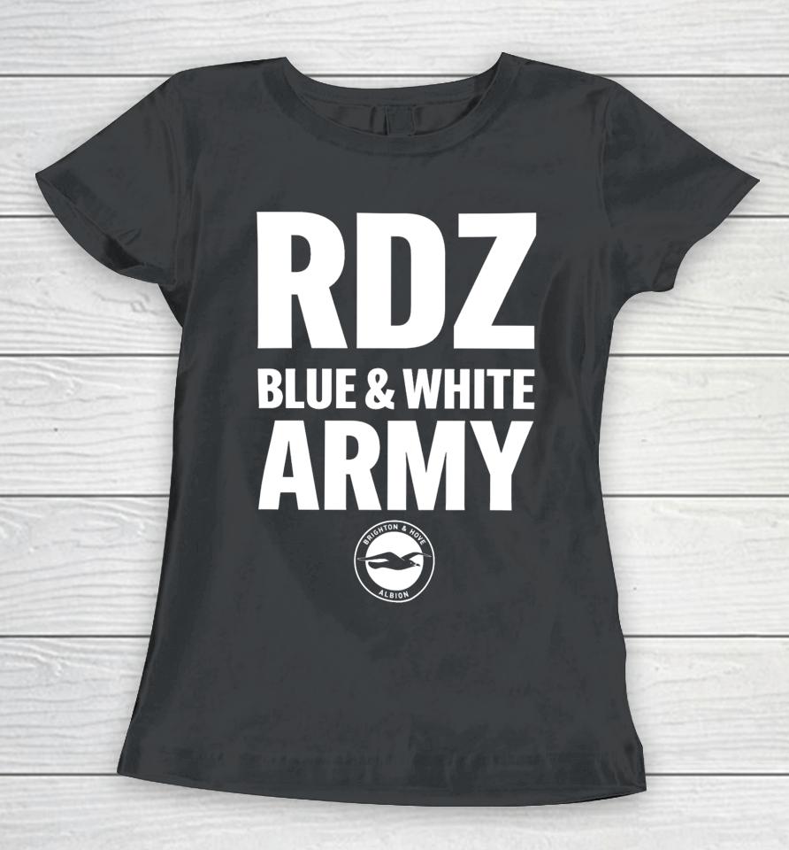 Top Rdz Blue White Army Women T-Shirt
