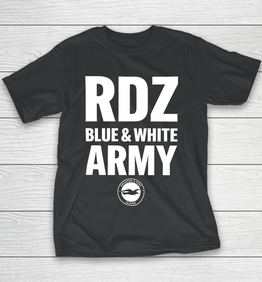 Top Rdz Blue White Army Youth T-Shirt