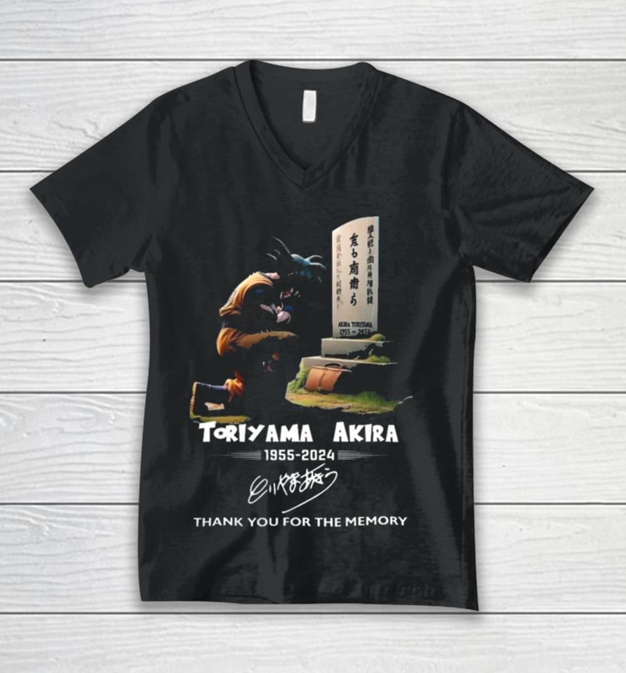 Toriyama Akira 1955 2024 Thank You For The Memory Unisex V-Neck T-Shirt