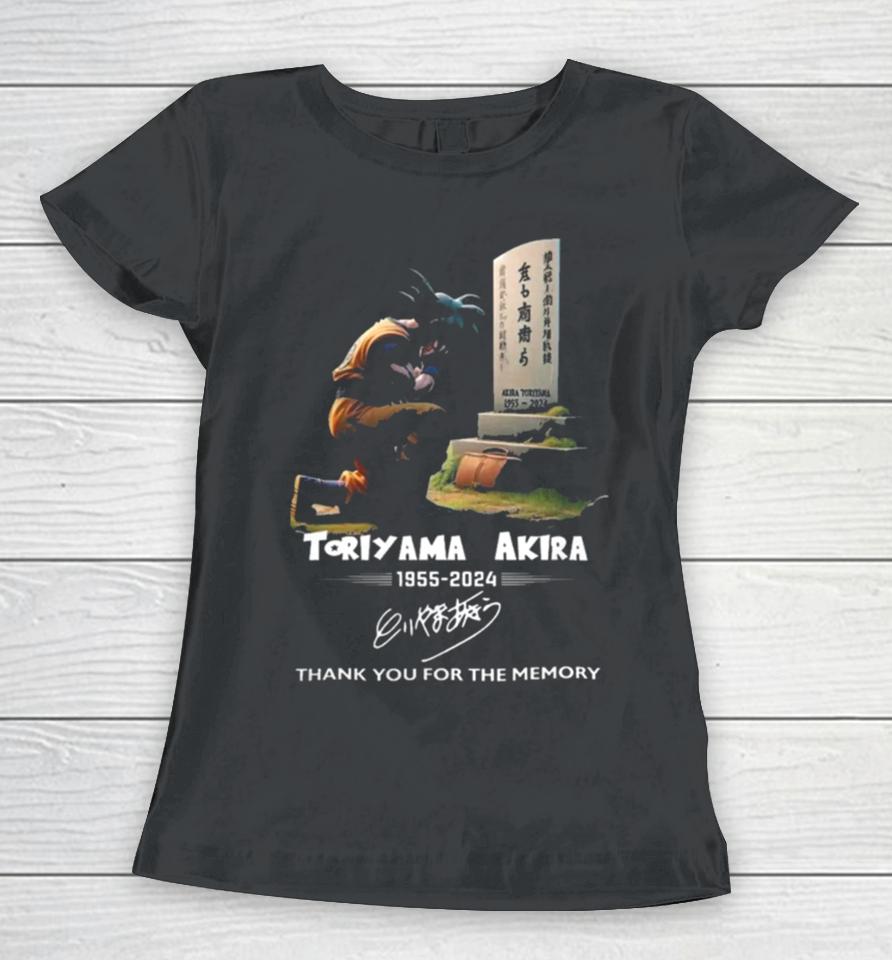 Toriyama Akira 1955 2024 Thank You For The Memory Women T-Shirt