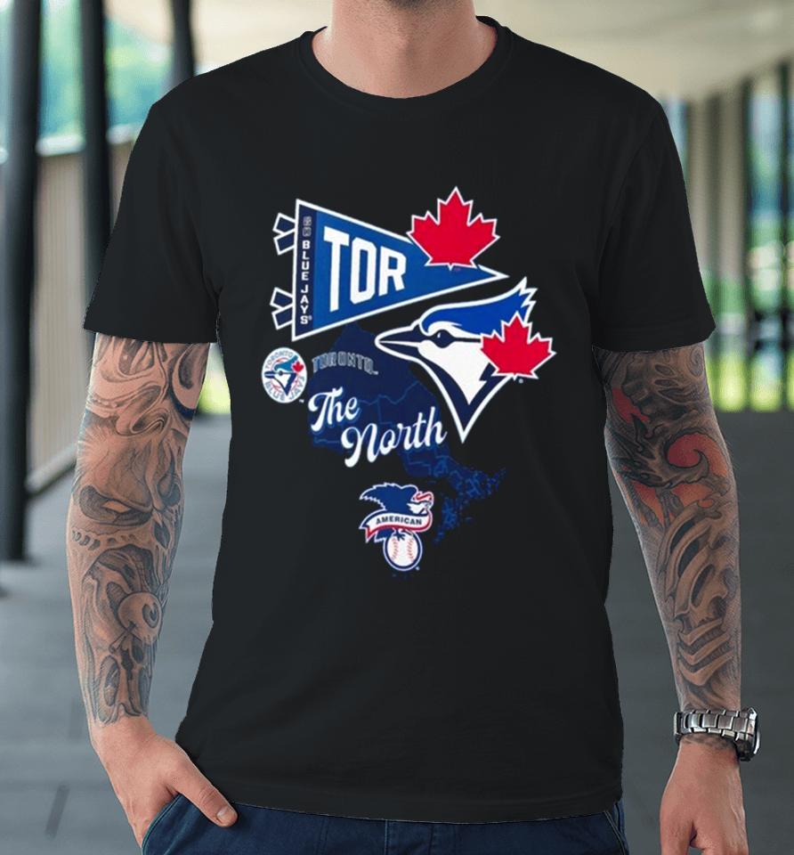 Toronto Blue Jays Split Zone The North Premium T-Shirt