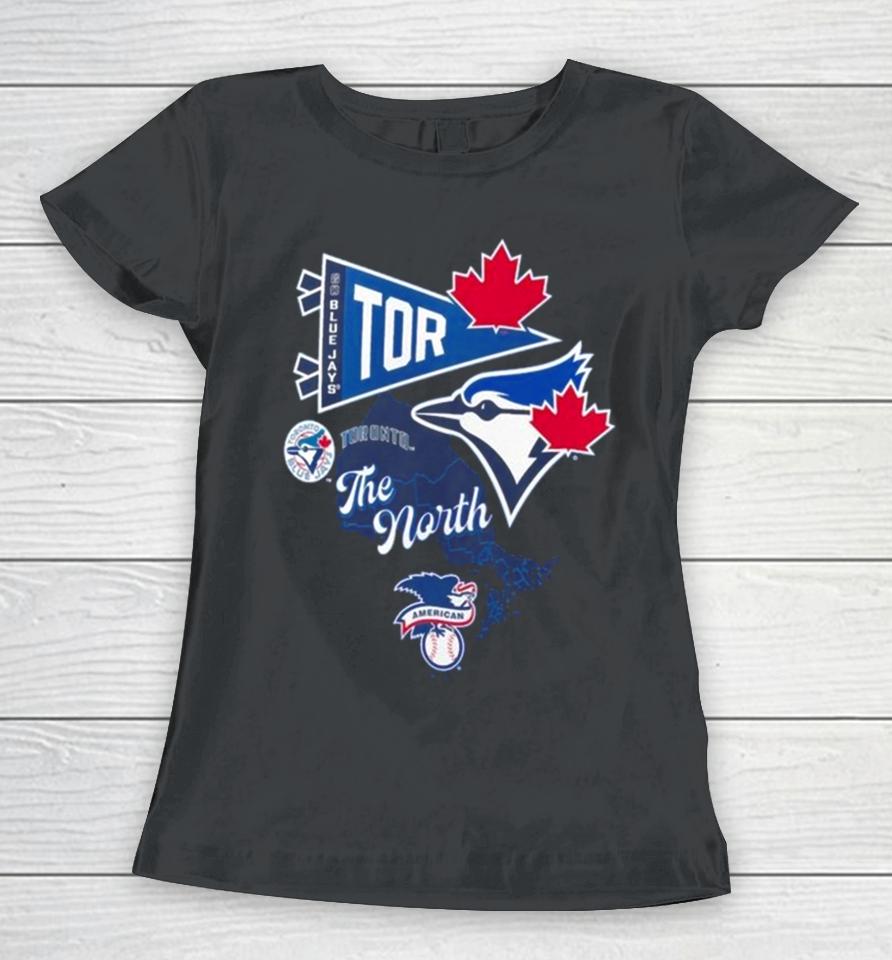 Toronto Blue Jays Split Zone The North Women T-Shirt