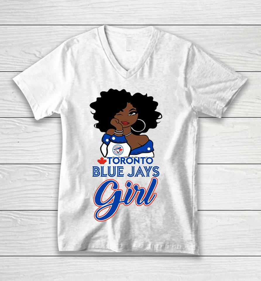 Toronto Blue Jayss Girl Mlb Unisex V-Neck T-Shirt