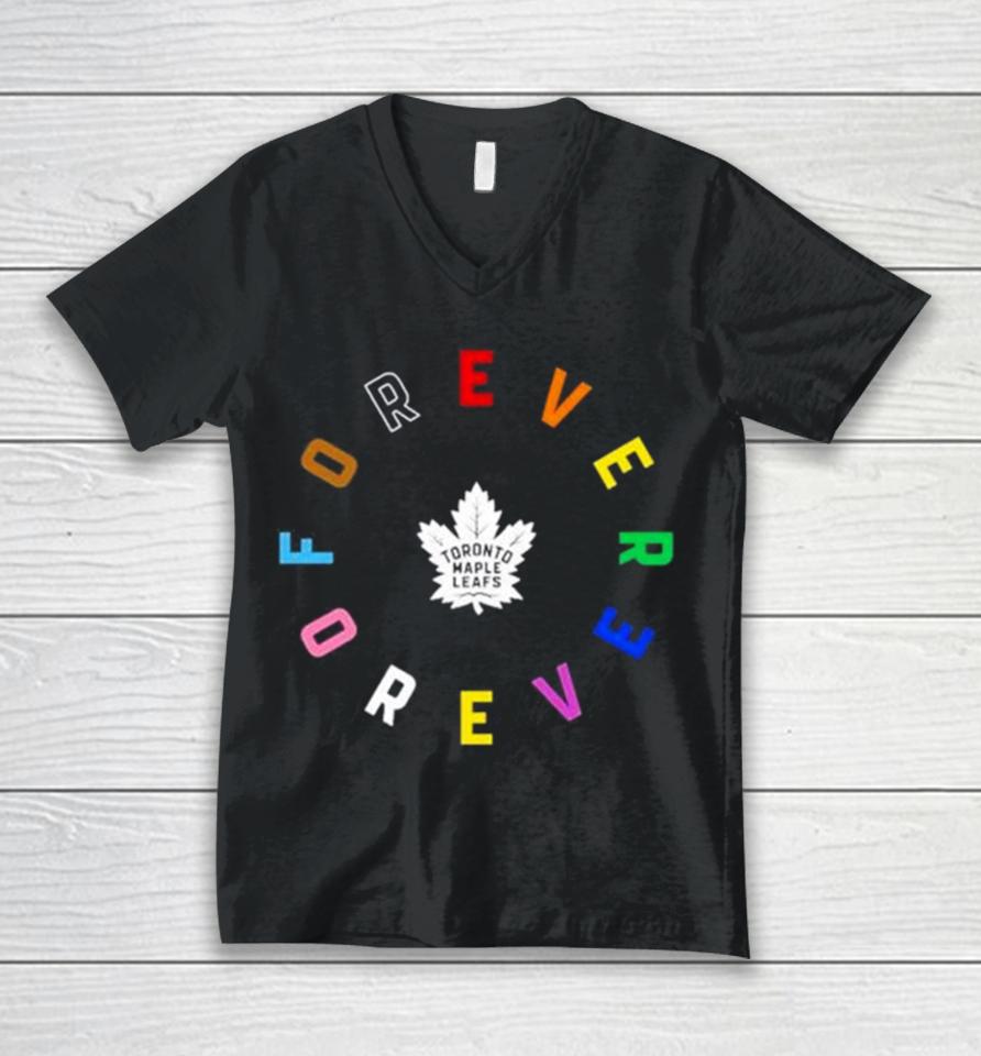 Toronto Maple Leafs Forever Colorful Unisex V-Neck T-Shirt