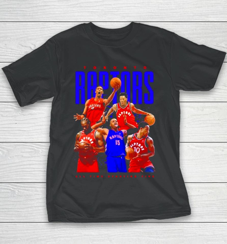 Toronto Raptors All Time Starting Five 2023 Youth T-Shirt