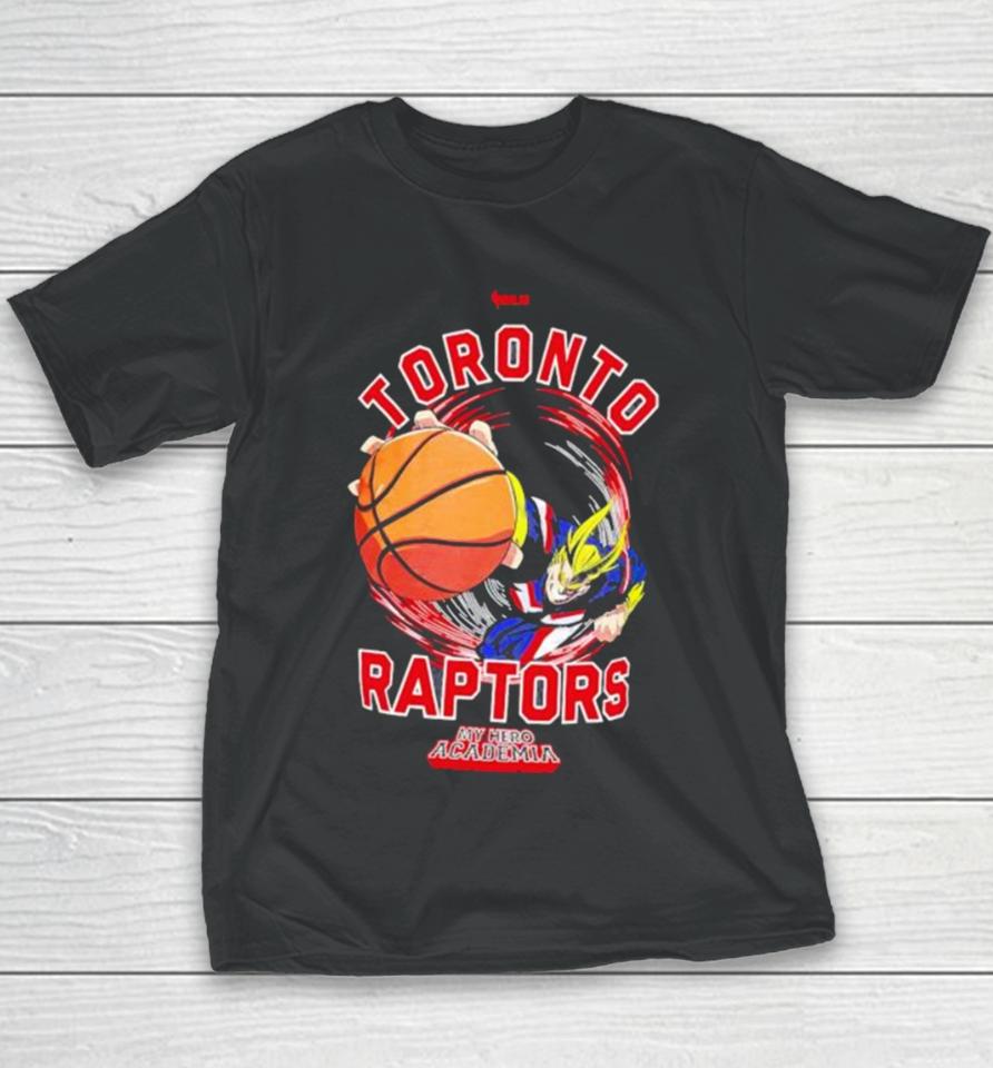 Toronto Raptors Hyperfly Unisex Nba X My Hero Academia All Might Smash Youth T-Shirt
