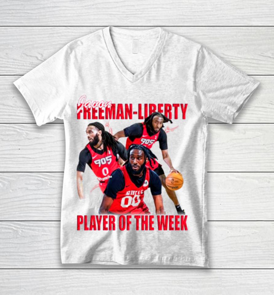 Toronto Raptors Javon Freeman Liberty Player Of The Week Unisex V-Neck T-Shirt