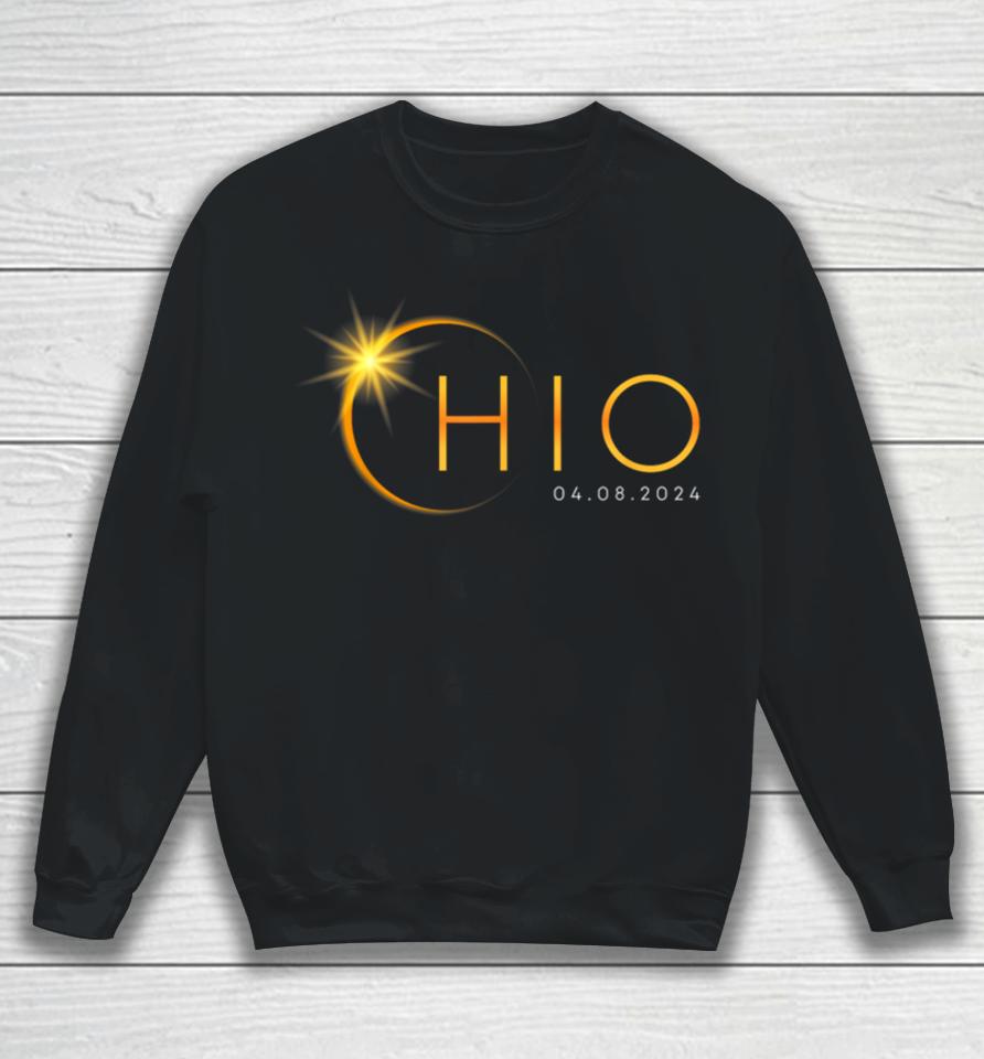Total Solar Eclipse 2024 State Ohio Totality April 8 2024 Sweatshirt
