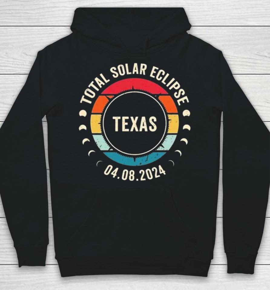 Total Solar Eclipse 2024 Texas Sun Moon Totality 4.8.2024 Great American Vintage Hoodie