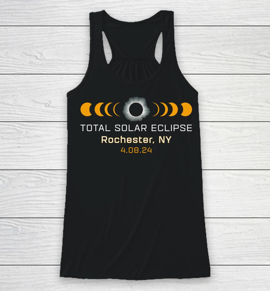 Totality Path 2024 Rochester Ny New York Total Eclipse Racerback Tank