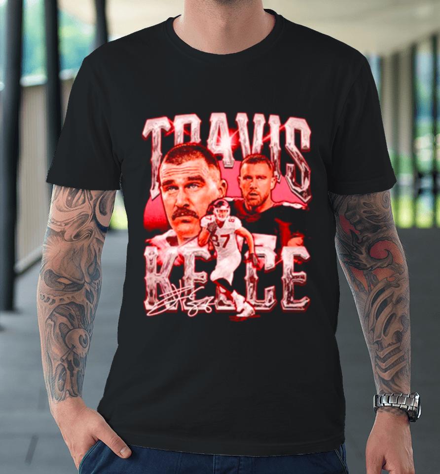 Travis Kelce Kansas City Vintage Football Premium T-Shirt