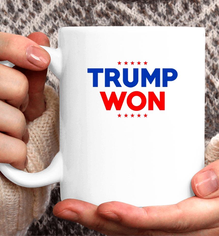 Travis Kelce Wearing Trump Won Coffee Mug