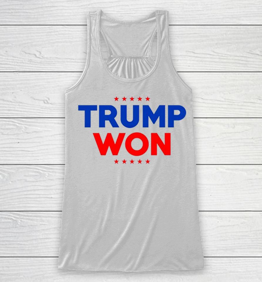 Travis Kelce Wearing Trump Won Racerback Tank