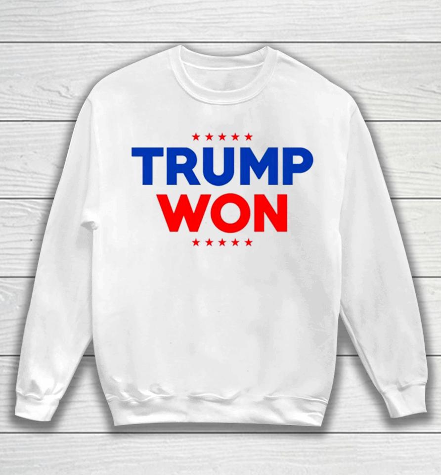 Travis Kelce Wearing Trump Won Sweatshirt