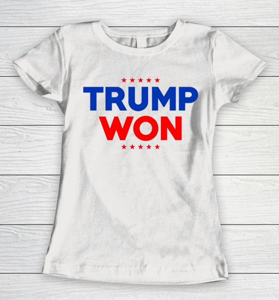 Travis Kelce Wearing Trump Won Women T-Shirt