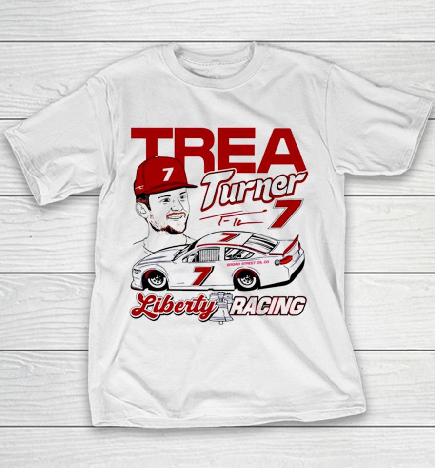 Trea Turner Liberty Racing Philadelphia Phillies Youth T-Shirt