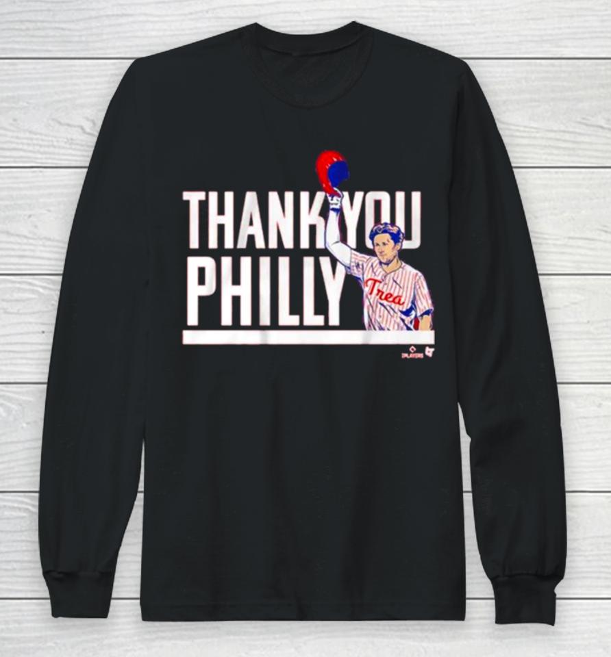 Trea Turner Thank You Philly Long Sleeve T-Shirt