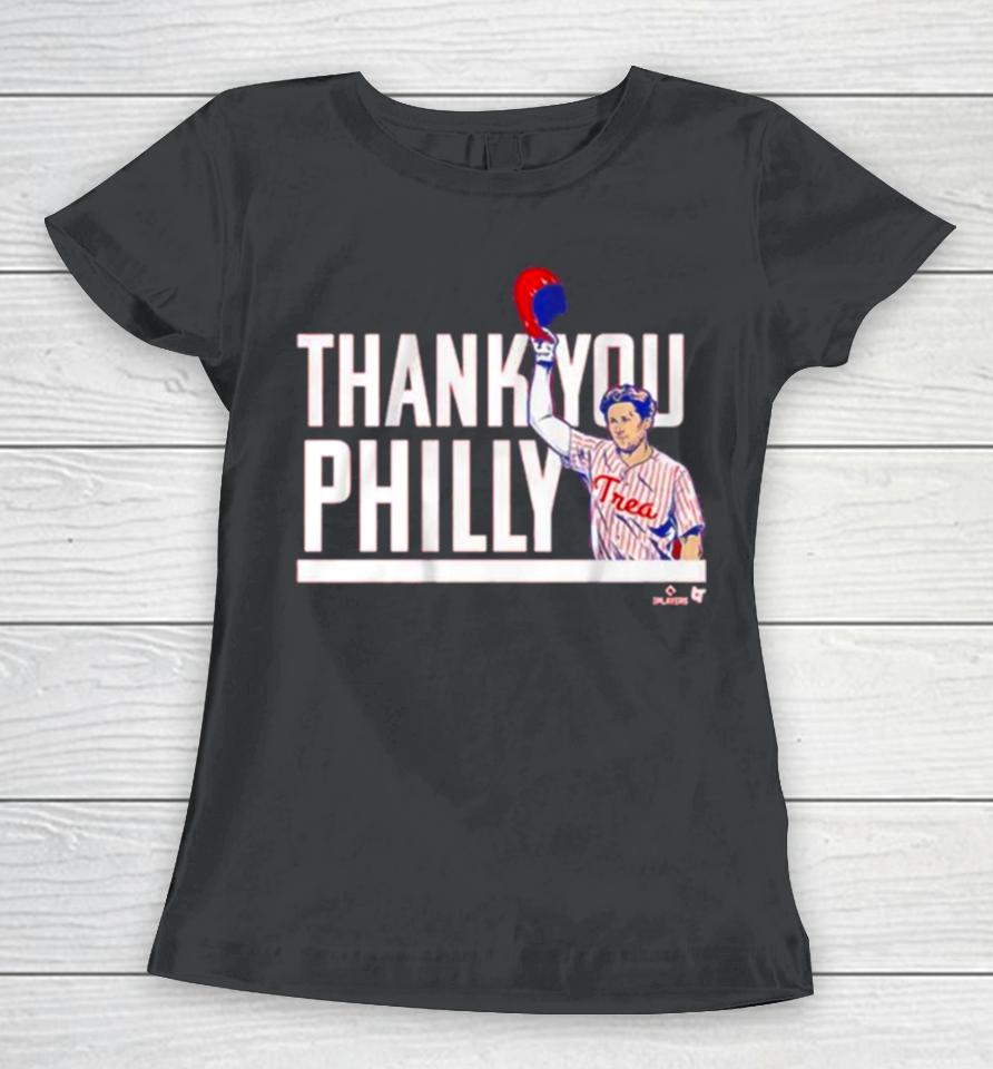 Trea Turner Thank You Philly Women T-Shirt