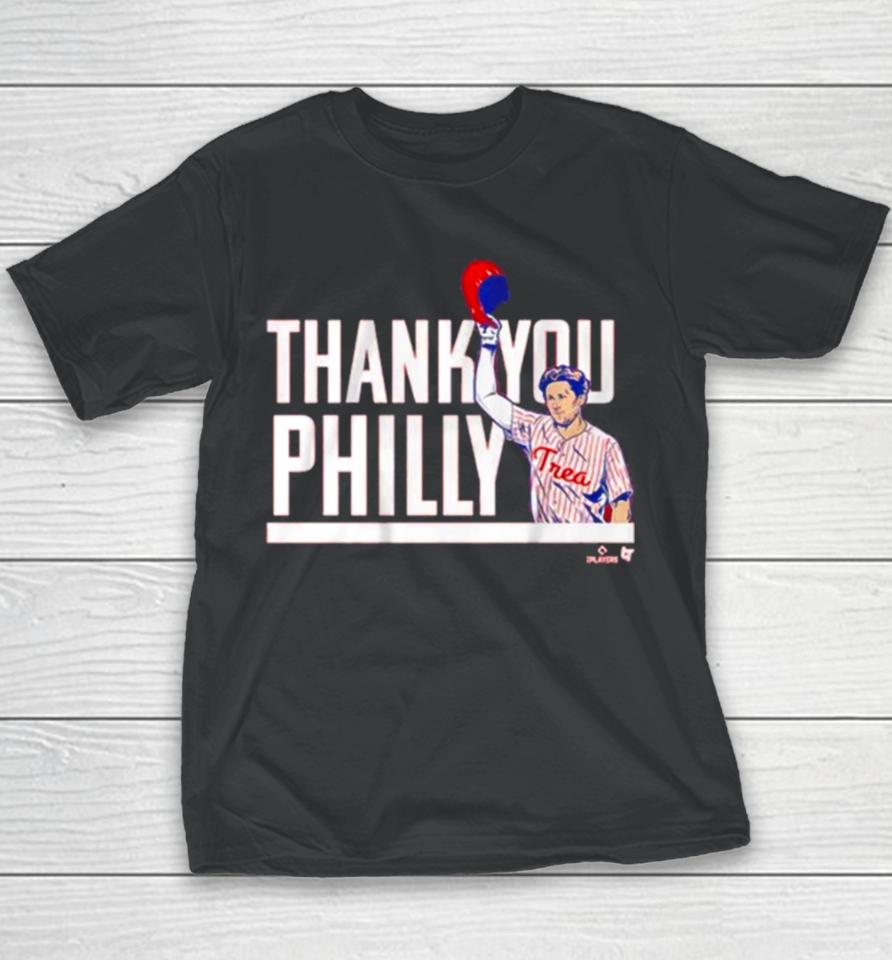 Trea Turner Thank You Philly Youth T-Shirt