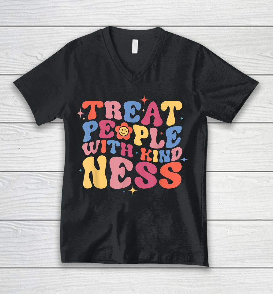 Treat People With Kindness Unisex V-Neck T-Shirt