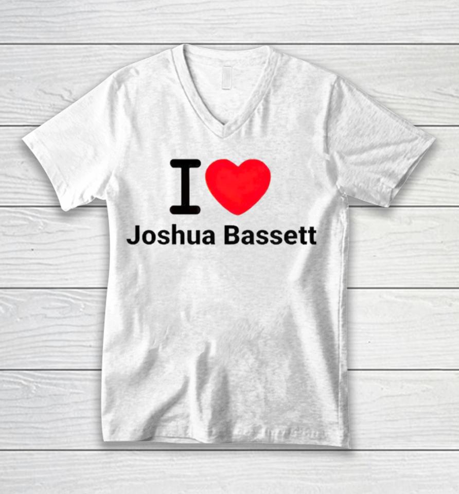 Trending I Love Joshua Bassett Unisex V-Neck T-Shirt