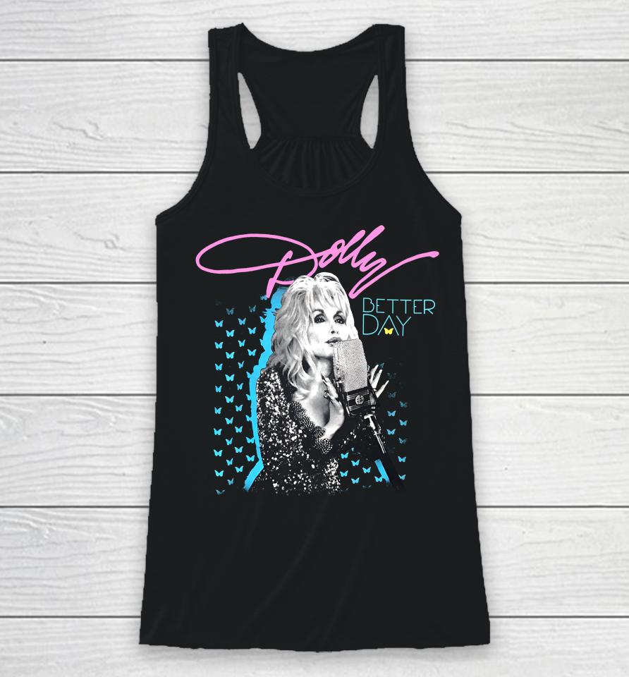 Trent Crimm Wearing Dolly Parton Better Day Racerback Tank