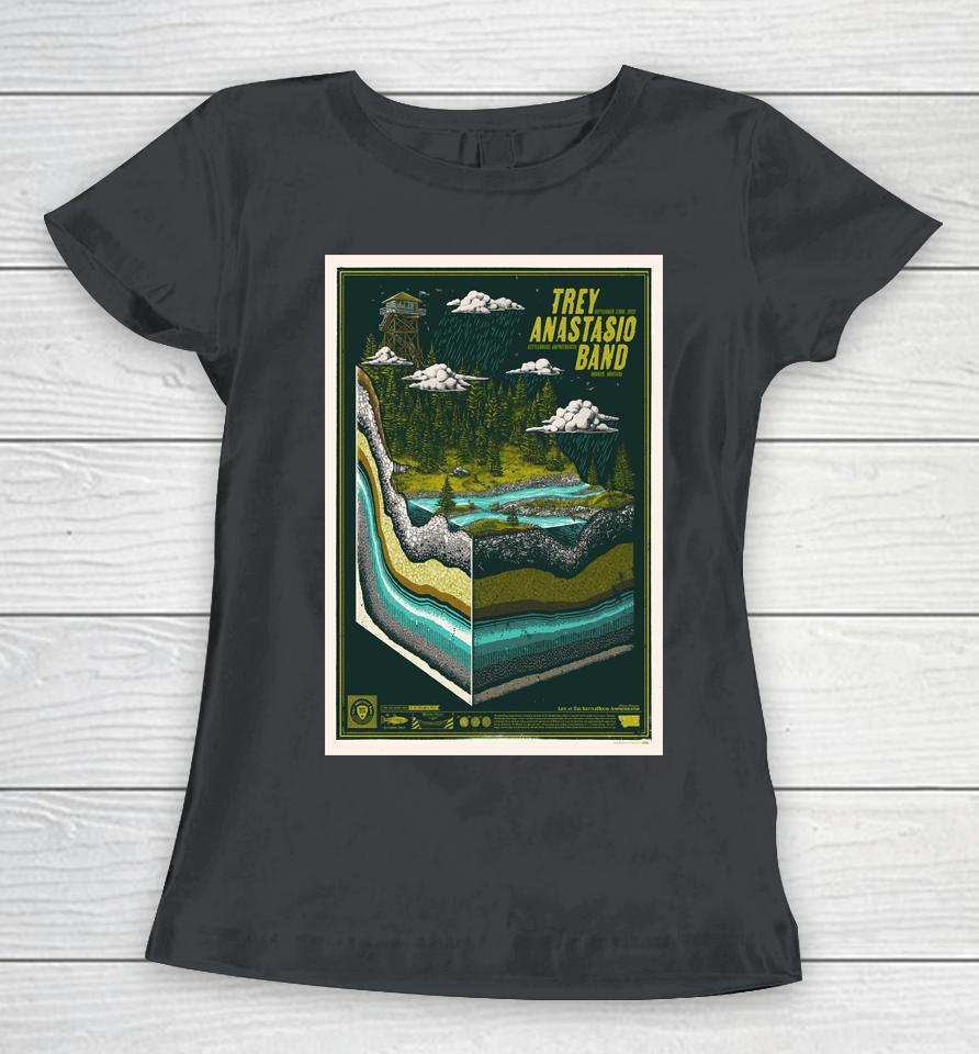 Trey Anastasio Band Fall Tour Begins Kettlehouse Amphitheatet Bonner, Mt 2022 Women T-Shirt