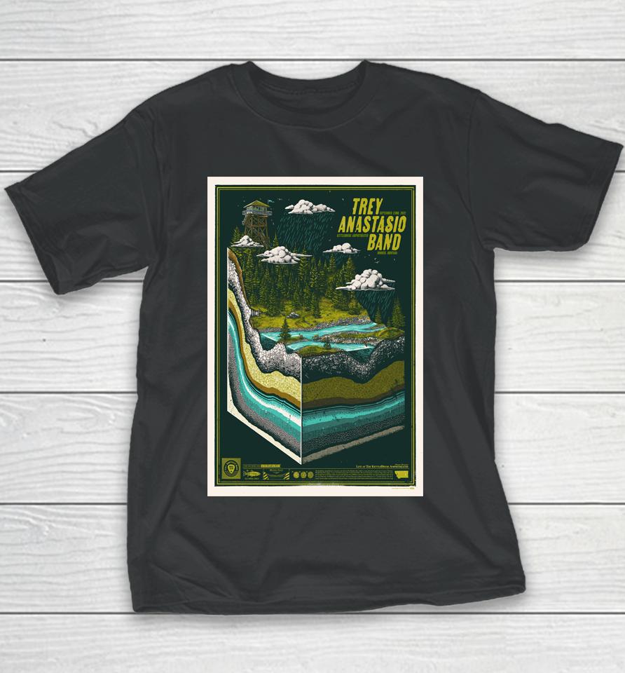 Trey Anastasio Band Fall Tour Begins Kettlehouse Amphitheatet Bonner, Mt 2022 Youth T-Shirt