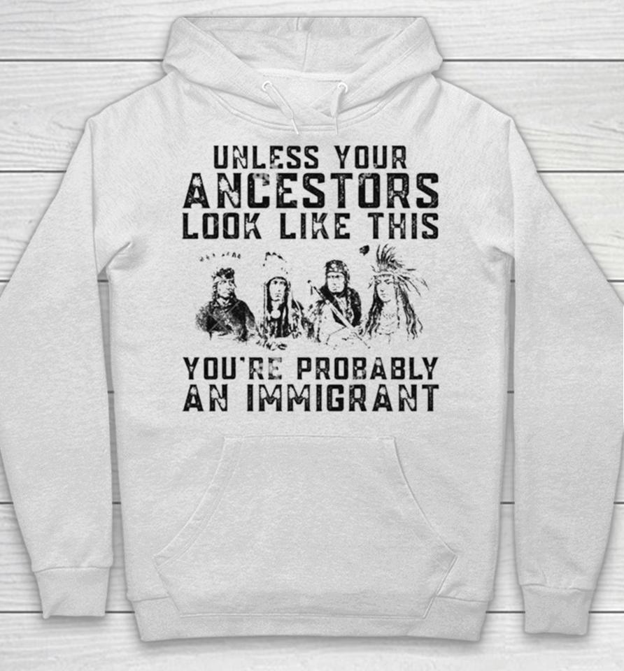 Tribe Your Ancestors Look Like This You’re Probably An Immigrant Ative American Immigration Hoodie