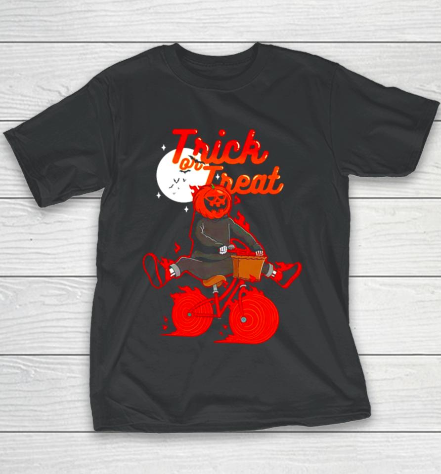 Trick Or Treat A Spooktacular Halloween Rideshirts Youth T-Shirt