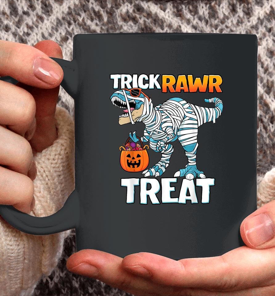 Trick Rawr Treat Halloween T-Rex Dinosaur Coffee Mug