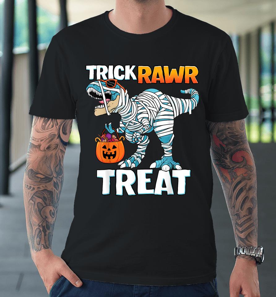 Trick Rawr Treat Halloween T-Rex Dinosaur Premium T-Shirt