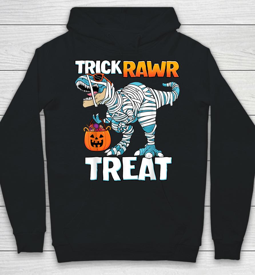 Trick Rawr Treat Halloween T-Rex Dinosaur Hoodie