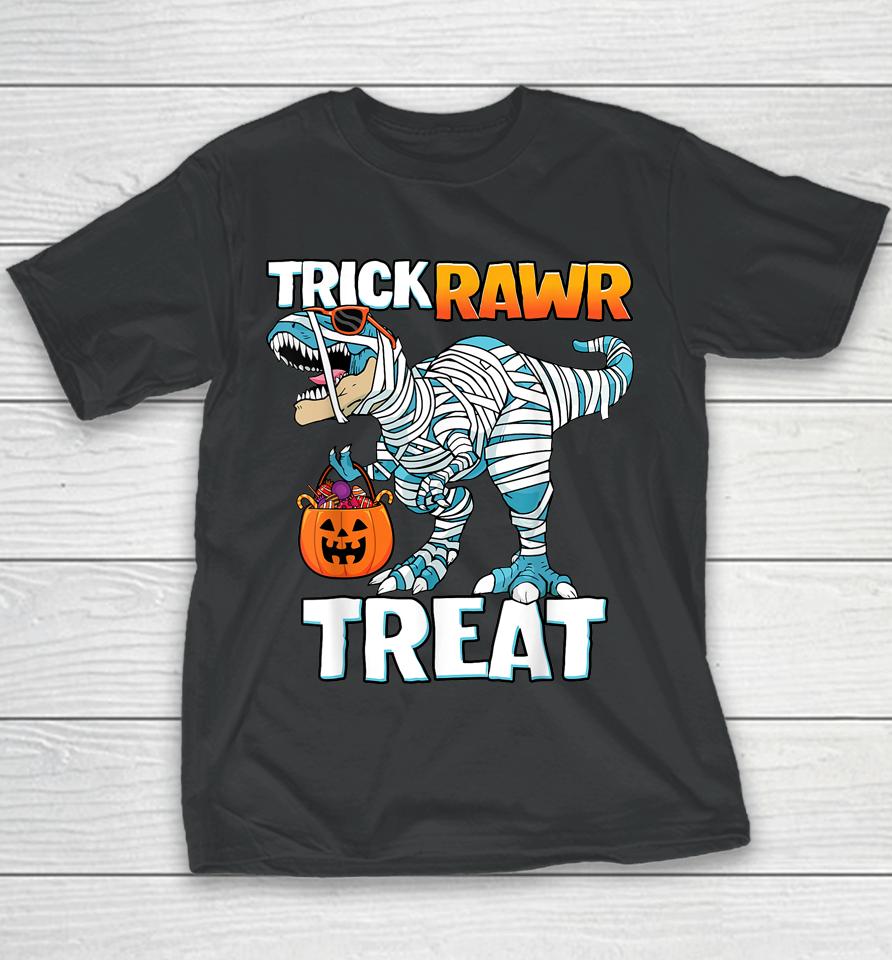 Trick Rawr Treat Halloween T-Rex Dinosaur Youth T-Shirt
