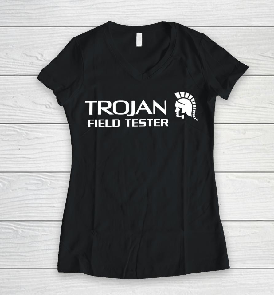 Trojan Field Tester Women V-Neck T-Shirt
