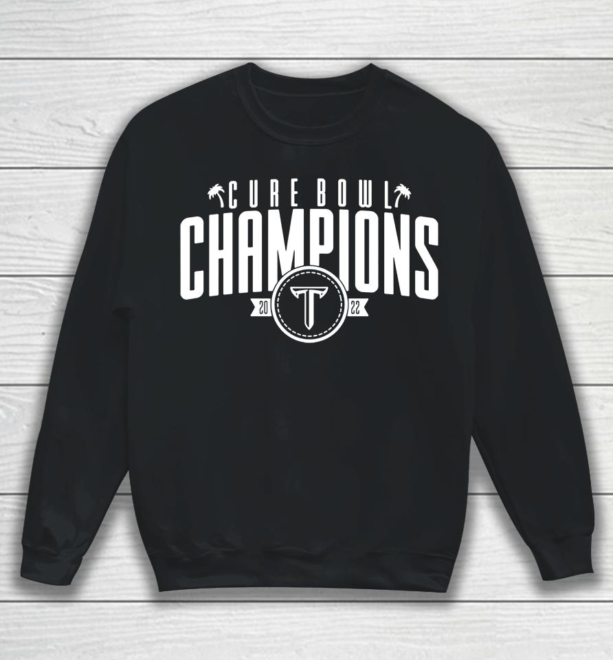Troy Trojans 2022 Cure Bowl Champions Sweatshirt