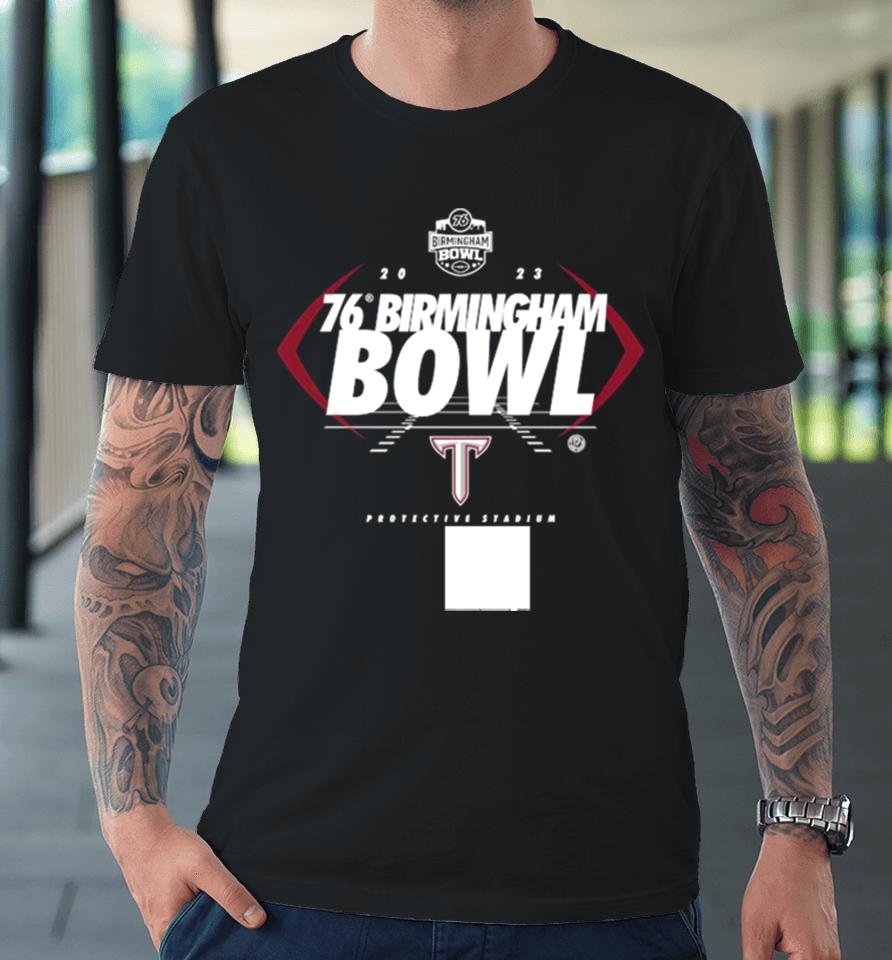 Troy Trojans 2023 Ticketsmarter Birmingham Bowl Graphic Premium T-Shirt