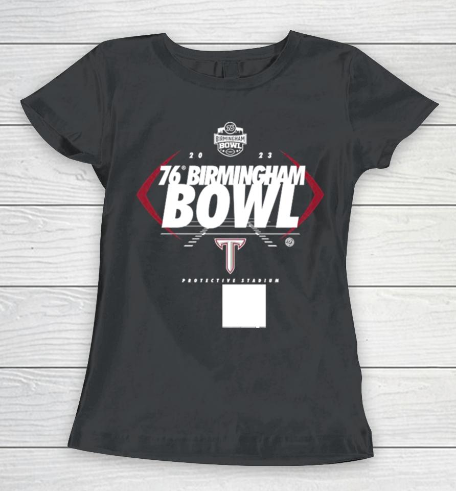 Troy Trojans 2023 Ticketsmarter Birmingham Bowl Graphic Women T-Shirt